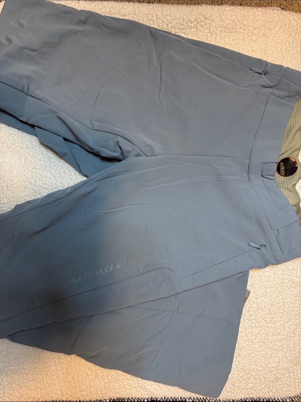 Salomon Advanced Skin Insulated Ski Pants Light Powder Blue Women’s Small S/P